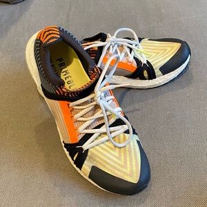 Adidas by Stella McCartney Orange and Black Athletic Shoes